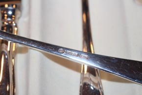 Wilkens Chippendale Saucen Kelle Löffel 800er Silber ca. 19cm und 88g TOP