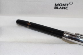 Montblanc Meisterstück Solitaire Stainless Steel Doue Füllfederhalter FP