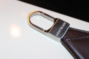 Montblanc Meisterstück Key Ring, Schlüsselanhänger Leder braun mit Scheinfach
