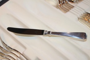 Wilkens Spaten Vorspeise / Dessert Messer 800er Silber ca. 18,5cm und 54g