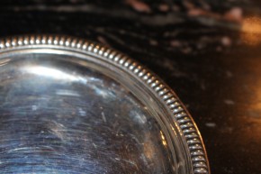 Wilkens Classic 835er Silber Untersetzer Platte Teller 10cm & ca. 34 Gramm