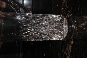 Alte Karaffe / Krug WTB 925er Sterling Silber & Kristallglas 28cm & 0,7l