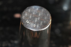 K. Welke 6 x Schnaps Becher 835er Silber poliert ca. 5cm x 3,5cm & 150g