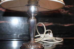 Edle Lampe Tischlampe 925er Sterling Silber Gayer & Kraus Schäbisch Gmünd 30cm