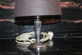 Edle Lampe Tischlampe 925er Sterling Silber Gayer & Kraus (?) Schäbisch Gmünd 30cm
