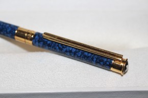 Montblanc Noblesse Druckbleistift in Blau marmoriert & Gold