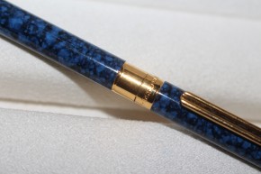 Montblanc Noblesse Druckbleistift in Blau marmoriert & Gold