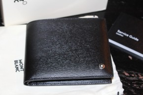 Montblanc 4810 Westside 8cc Wallet / Brieftasche Leder schwarz Neu in OVP 112223