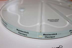 Montblanc Acryl Deco Tablet für 5 Meisterstück Classic Stifte ca. 22 x 2,5cm