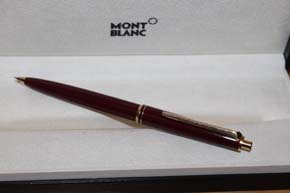 Montblanc Bleistift in Edelharz Bordeaux und Golden aus den 60er Jahren