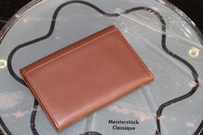 Montblanc Lady Star 2cc Wallet / Geldbörse mit Münzfach Leder braun neuwertig
