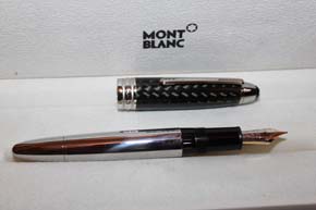 Details zu  Montblanc Meisterstück Solitaire Le Grand N° 146 Füller Carbon & Steel Neu OVP
