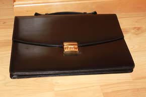 Montblanc Meisterstück Brief Case / Akten Tasche Leder schwarz 38 x 28 x 5cm