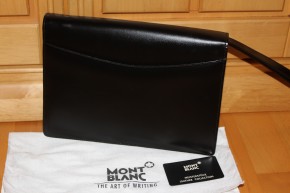 Montblanc Meisterstück Briefcase / Handgelenk Tasche schwarz Neu