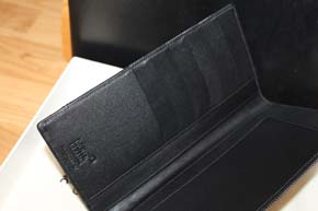 Montblanc Meisterstück Canvas  6cc Long Wallet / Brieftasche Leder schwarz & Canvas Stoff grau / schwarz Neu