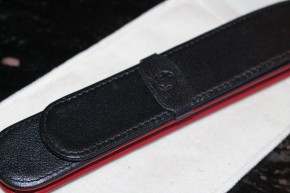 Montblanc Meisterstück Soft Leather 1er Leder Etui in Schwarz & Rot