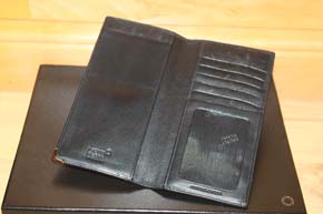 Montblanc Meisterstück Platin 6cc Wallet / Reise Brieftasche aus Leder