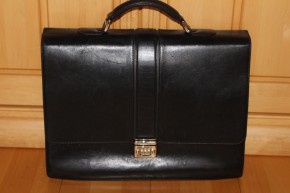 Montblanc Meisterstück Platin Akten / Business Tasche Bag aus Leder