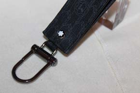 Montblanc Meisterstück Signature Schlüsselanhänger / Key Ring aus Leder und PVC Beschichtung NEU
