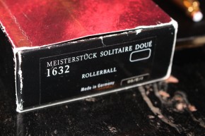Montblanc Meisterstück Solitaire Doue 925er Silber Roller Ball Bordeaux & Gold