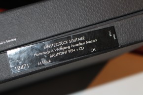 Montblanc Meisterstück Solitaire Mozart N° 116 Kugelschreiber 925er Silber OVP