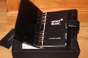 Montblanc Meisterstüc DIN A´6 Organizer / Timer aus Leder schwarz in OVP