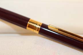 Montblanc Noblesse II Roller Ball Lila Brombeer & Gold Clip Faden Guilloche