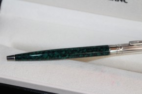 Montblanc Noblesse Oblige Kugelschreiber in Chinalack Grün marmoriert & Platin