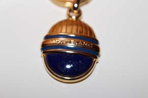 Montblanc Meisterstück Ramses Schlüsselanhänger Key Ring Lapis Lazuli Edelstein