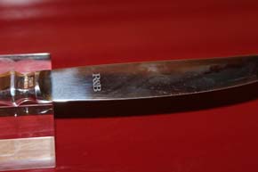 R&B Robbe & Berking Dessert Messer Spaten 925er Sterling Silber 170mm ca. 45g