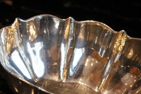 Alte Silberschale Schale 800er Silber mit 4 Füssen Italien ca. 20 x 8,5cm & 238g