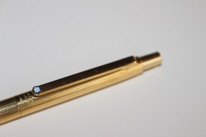 Montblanc Slim Line Kugelschreiber Edelstahl in vergoldet 80er Jahre