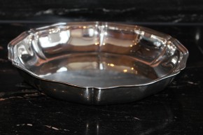 WTB riesige Obst Schale Platte 800er Silber ca. 29cm Durchmesser Höhe 5,5cm & 554g