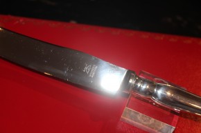 Wilkens August der Starke Tafel Messer aus 800er Silber ca. 26cm und 108 Gramm
