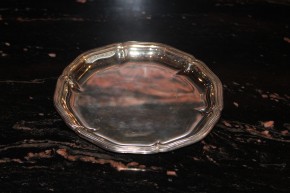 Wilkens Chippendale 830er Silber Teller Platte 16 cm & ca. 130 Gramm Id. 2718