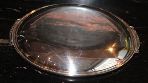 Wilkens Henkel Schale oder Tablett 830er Silber mit 31cm Durchmesser & ca. 590g