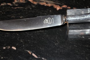 Wilkens Ostfriesenmuster Menü Messer aus 800er Silber ca. 23,5cm und 86 Gramm