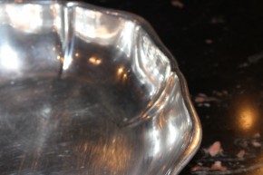Wilkens alte Gebäck Schale Platte 830er Silber ca. 20cm x 4,5cm & 218g - Id.7357
