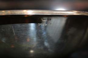 Wilkens riesige Obst Schale Platte 830er Silber ca. 32m x 22cm & 357g Id. 7132