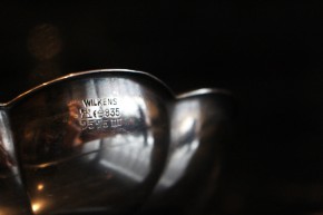 Wilkens schöne Zucker Schale Platte 835er Silber ca. 11cm x 3cm & 58g Id. 7575